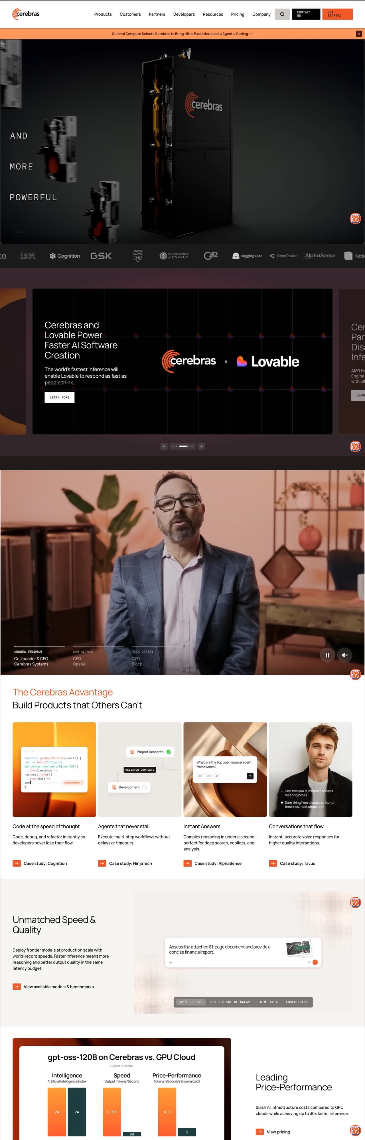 cerebras.ai website
